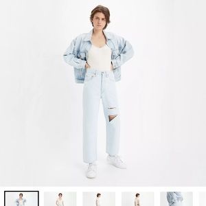 Brand New RIBCAGE STRAIGHT ANKLE WOMEN'S JEANS with tag